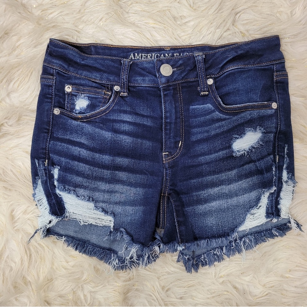 American Eagle Outfitters distressed jean shorts
